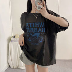 半袖Tシャツ プリンティング半袖Tシャツ CHARCOAL