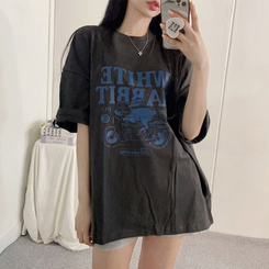 半袖Tシャツ プリンティング半袖Tシャツ CHARCOAL
