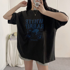 半袖Tシャツ プリンティング半袖Tシャツ CHARCOAL