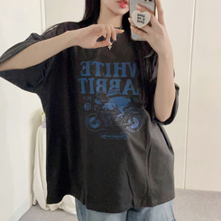 半袖Tシャツ プリンティング半袖Tシャツ CHARCOAL