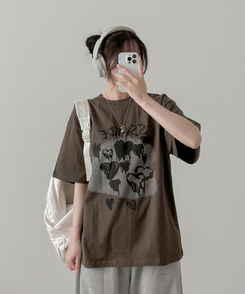 半袖Tシャツ タイト半袖Tシャツ KHAKI