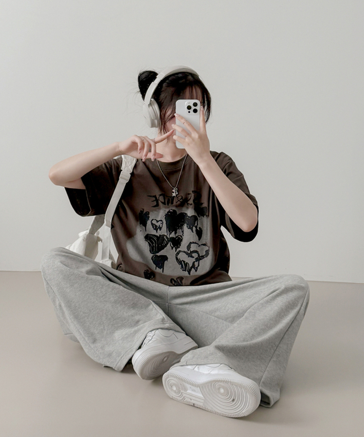 タイト半袖Tシャツ KHAKI