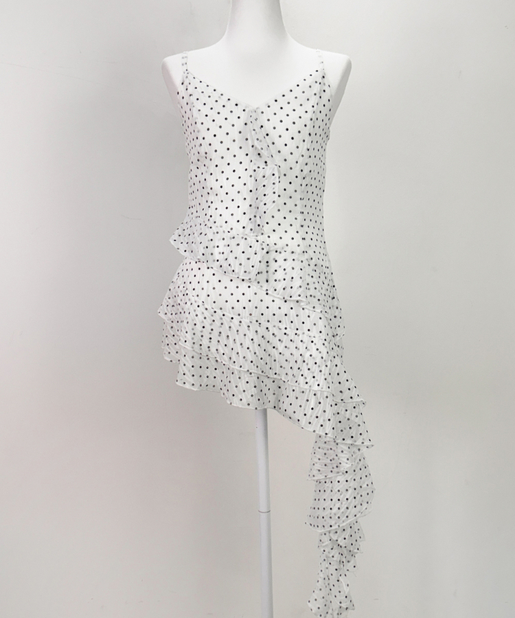 フリルアンバランスワンピース