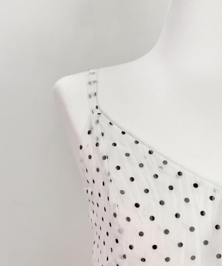 フリルアンバランスワンピース