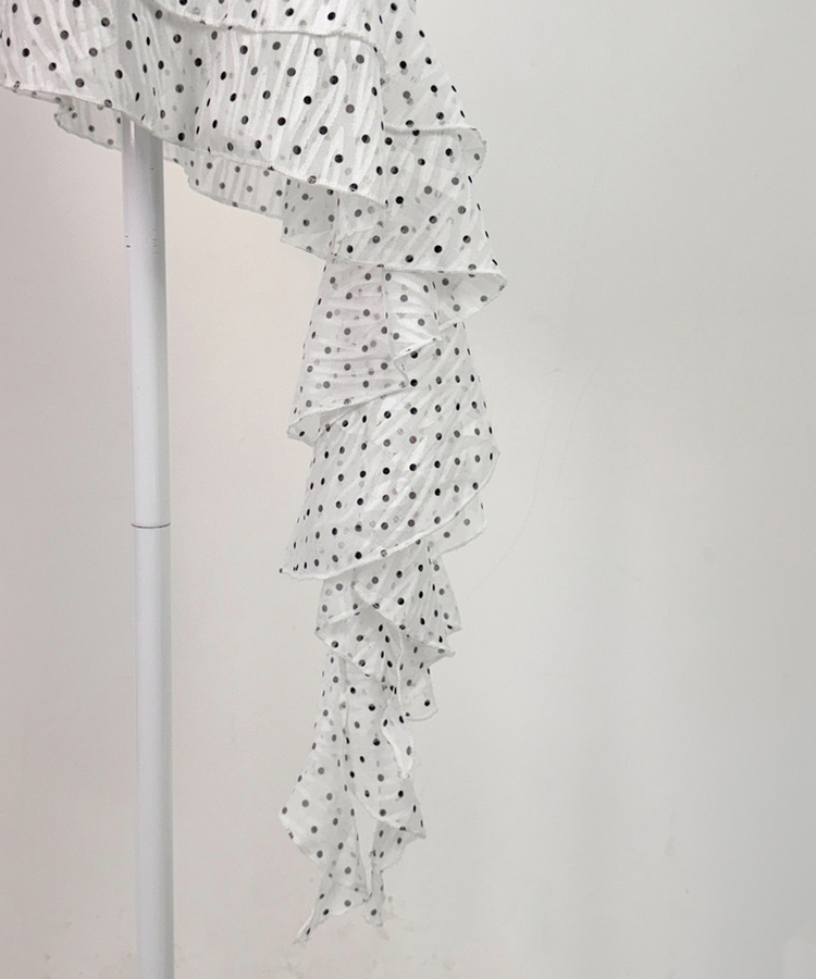 フリルアンバランスワンピース