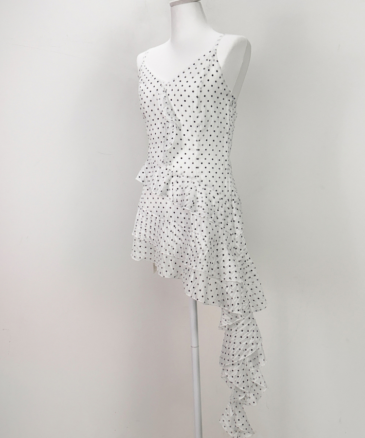 フリルアンバランスワンピース