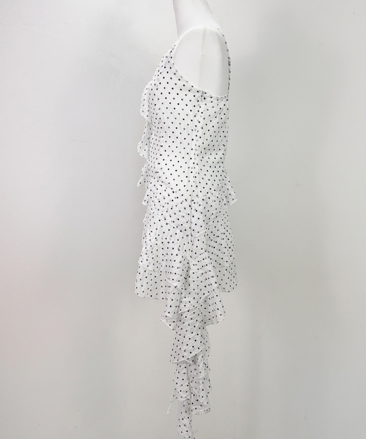 フリルアンバランスワンピース