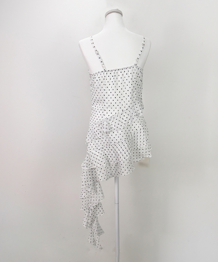 フリルアンバランスワンピース