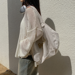 ニット シースルーオーバーロングニット(6color) IVORY