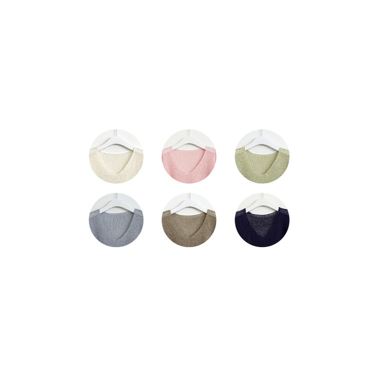 シースルーオーバーロングニット(6color)