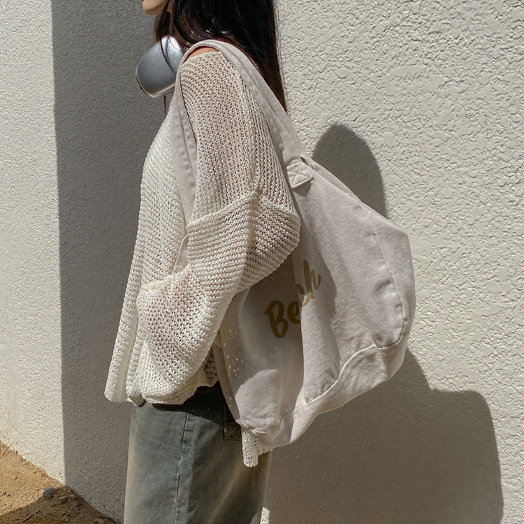 シースルーオーバーロングニット(6color) IVORY