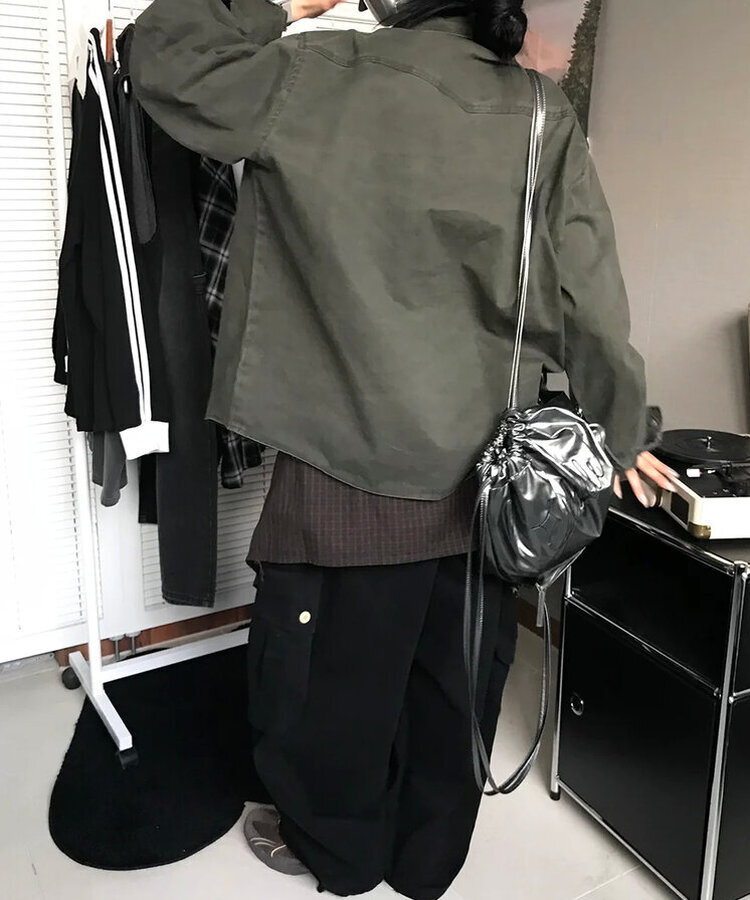 ウォッシングコットンシャツ(5color) KHAKI