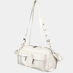 バッグ ポケッ ベルテッドショルダーバッグ IVORY