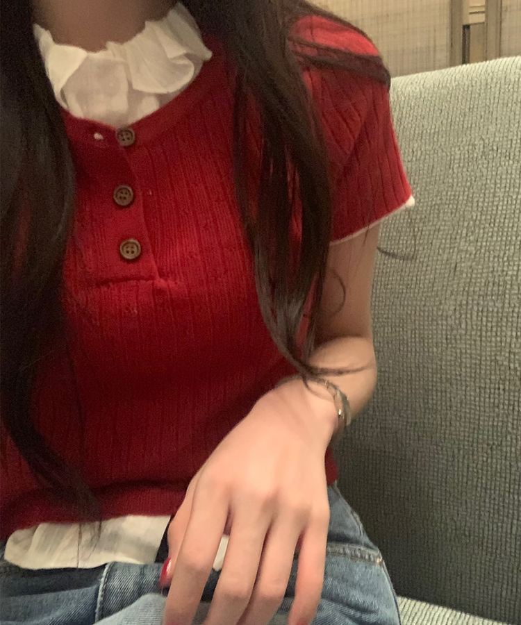 リリーファンニット(5color) RED