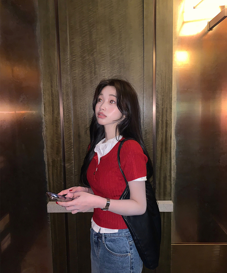リリーファンニット(5color) RED