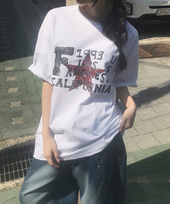 半袖Tシャツ 1993スターラウンド半袖Tシャツ WHITE