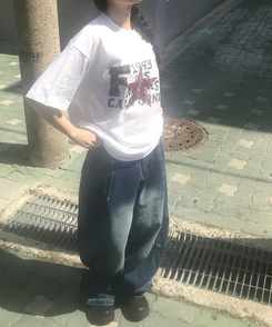 半袖Tシャツ 1993スターラウンド半袖Tシャツ WHITE