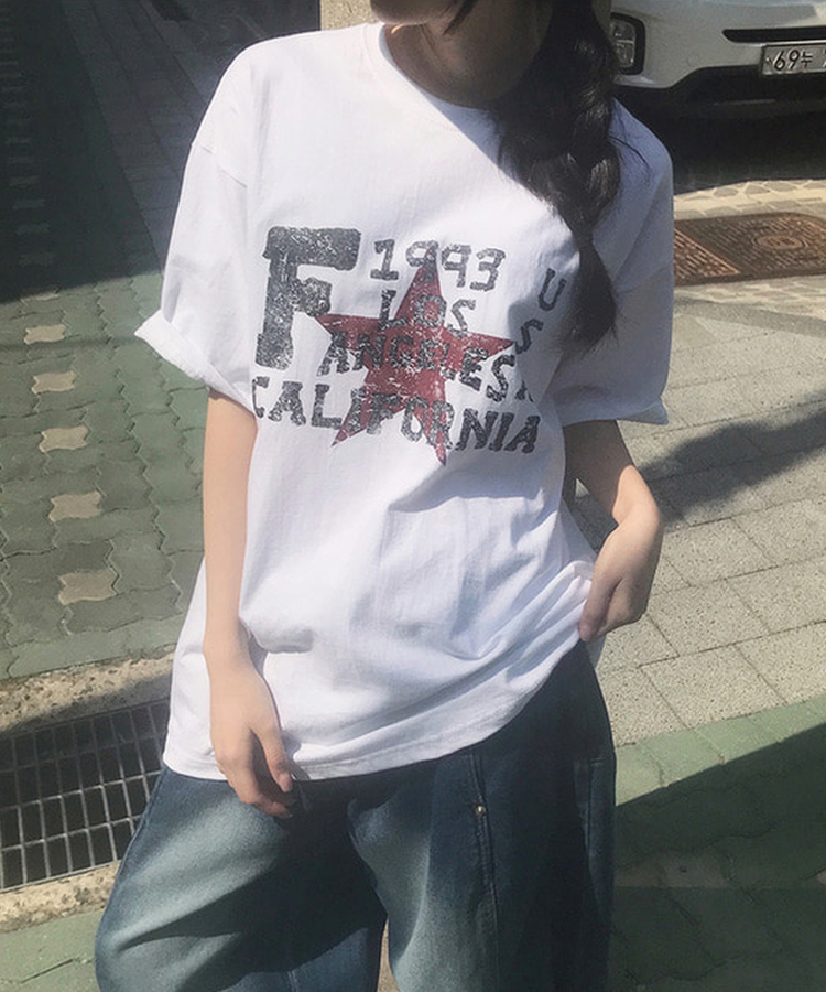1993スターラウンド半袖Tシャツ WHITE