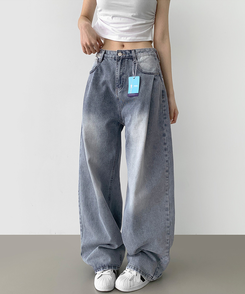 デニム 【丈別】ウォッシングバルーンワイドデニムパンツ(5color) LIGHT BLUE