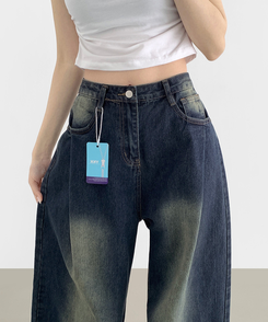 デニム 【丈別】ウォッシングバルーンワイドデニムパンツ(5color) DARK DENIM