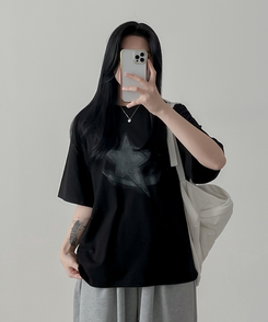 半袖Tシャツ ステラルーズ半袖Tシャツ BLACK