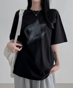 半袖Tシャツ ステラルーズ半袖Tシャツ BLACK