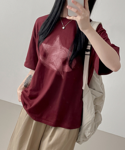 半袖Tシャツ ステラルーズ半袖Tシャツ WINE