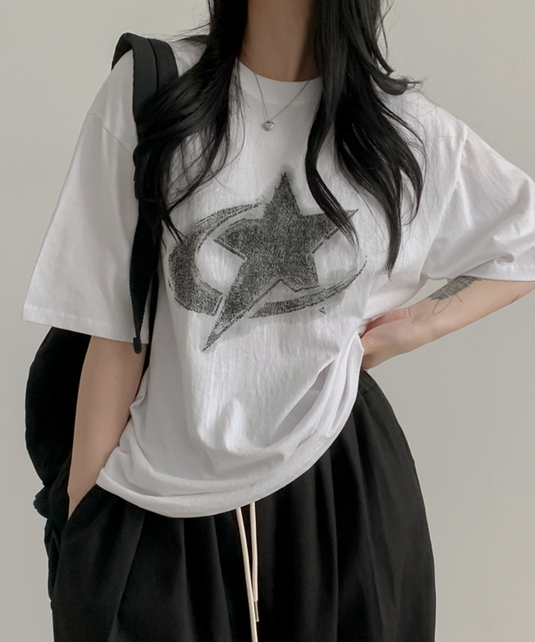 ステラルーズ半袖Tシャツ WHITE