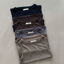 レイヤードスパンスリムキャミソール(8color)