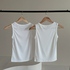 レイヤードスパンスリムキャミソール(8color)