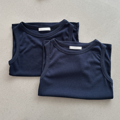 レイヤードスパンスリムキャミソール(8color)