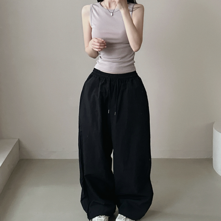 レイヤードスパンスリムキャミソール(8color) GRAY BEIGE