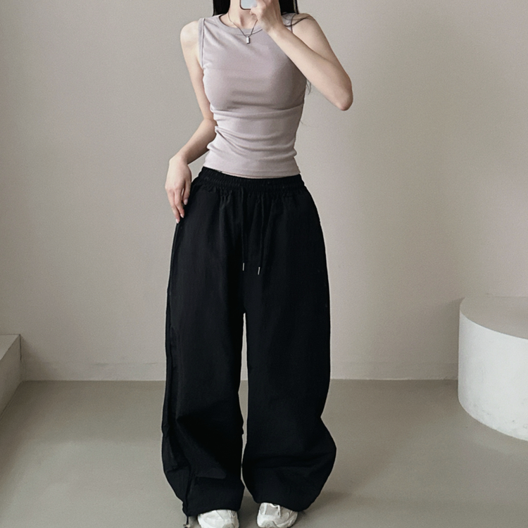 レイヤードスパンスリムキャミソール(8color) GRAY BEIGE