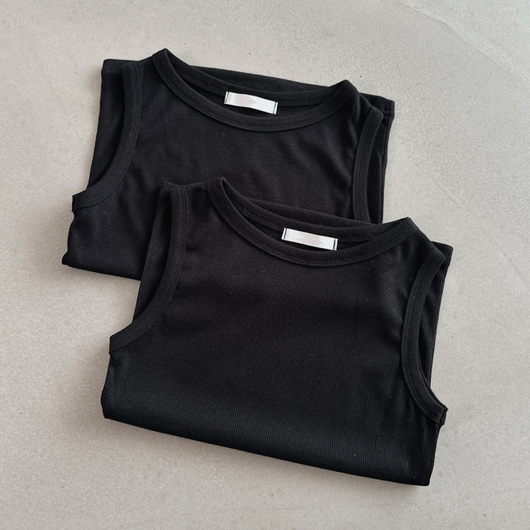 レイヤードスパンスリムキャミソール(8color)