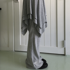 トレーニングパンツ スリムブーツカットトレーニングパンツ(6color) GREY