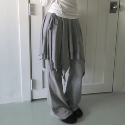トレーニングパンツ スリムブーツカットトレーニングパンツ(6color) GREY