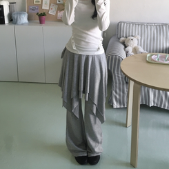 トレーニングパンツ スリムブーツカットトレーニングパンツ(6color) GREY