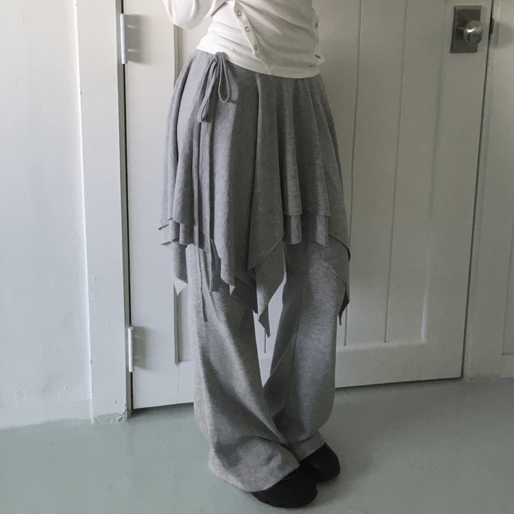 スリムブーツカットトレーニングパンツ(6color) GREY