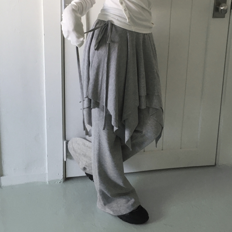スリムブーツカットトレーニングパンツ(6color) GREY