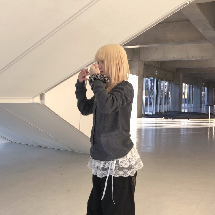 ミニスカート レイヤードリボンレーススカート