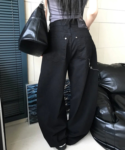 コットンパンツ ンキュービックポイントパンツ BLACK