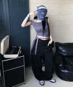コットンパンツ ンキュービックポイントパンツ BLACK