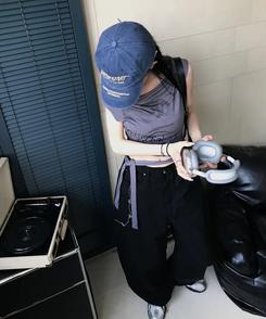 コットンパンツ ンキュービックポイントパンツ BLACK