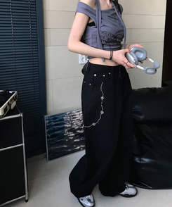 コットンパンツ ンキュービックポイントパンツ BLACK