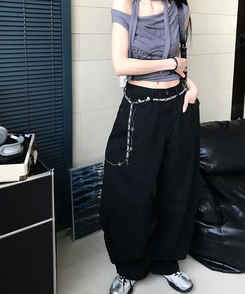 コットンパンツ ンキュービックポイントパンツ BLACK