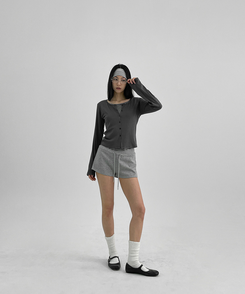 ショートパンツ バンディングショートパンツ GREY