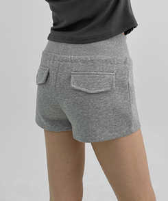 ショートパンツ バンディングショートパンツ GREY