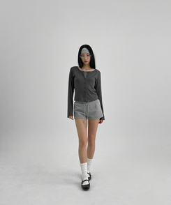 ショートパンツ バンディングショートパンツ GREY