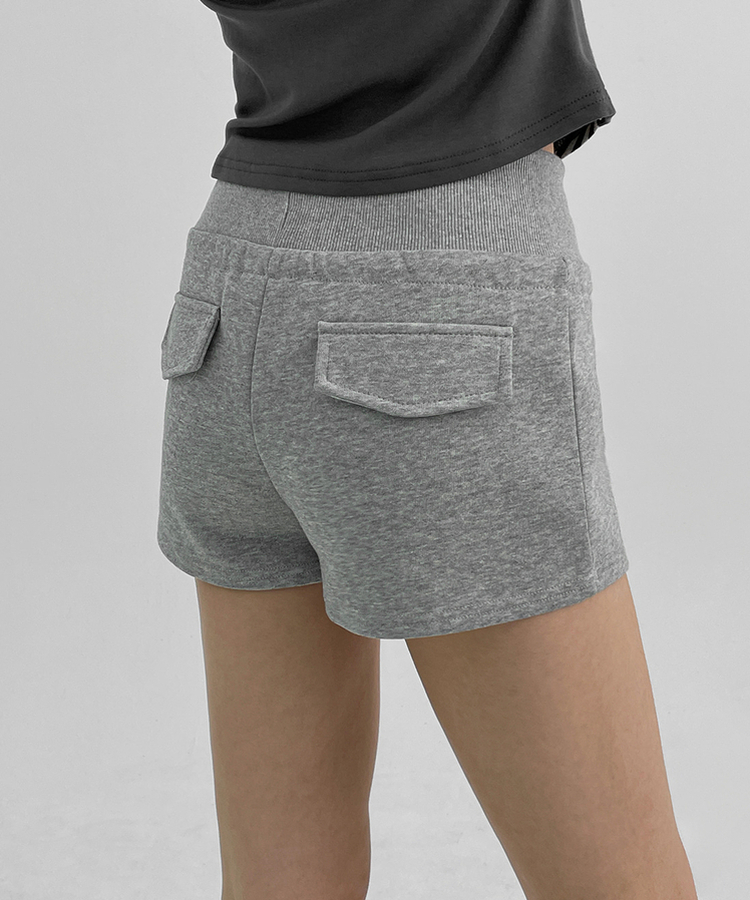 バンディングショートパンツ GREY