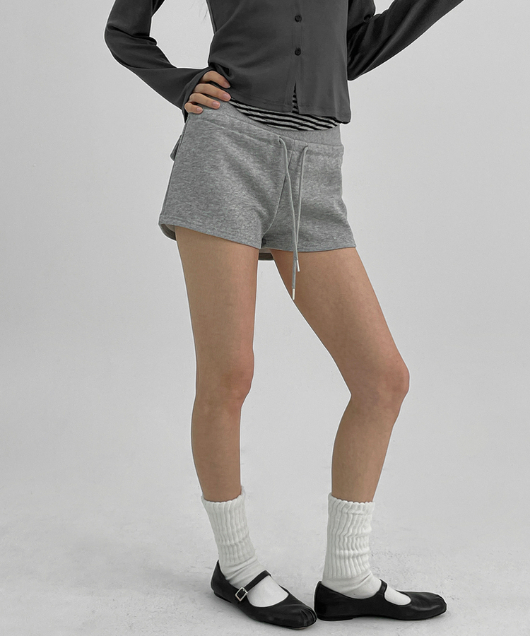 バンディングショートパンツ GREY